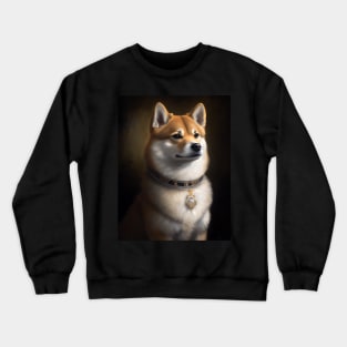 Royal Portrait of a Shiba Inu Crewneck Sweatshirt